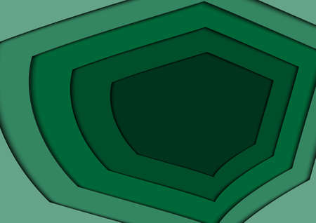 Abstract green 3d hexagon backgound. Vector Illustrationのイラスト素材