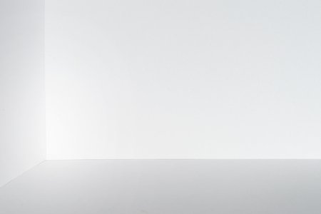 White corner. Room or studio backgroundの写真素材
