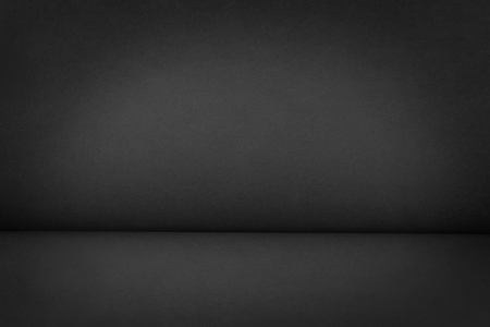 Black studio space. Template and backgroundの写真素材