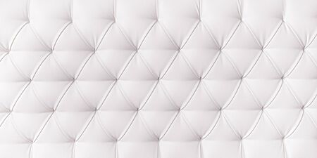 Long white upholstery close up. Texture and backgroundの写真素材