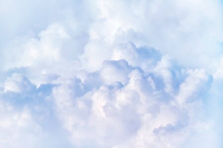 Dramatic cloud in the white cloudy skyの写真素材
