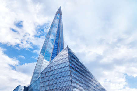 SAINT PETERSBURG. RUSSIA - MAY 21 2019. Skyscraper Lakhta center (Gazprom headquarters) low angle...