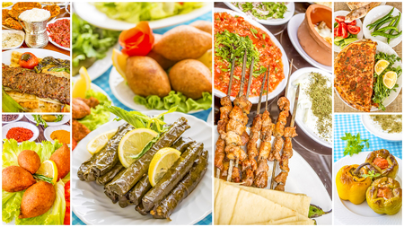 Turkish Foods collageの写真素材