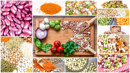 The Mixed Pulses Varieties; Dry Food Legumesの写真素材