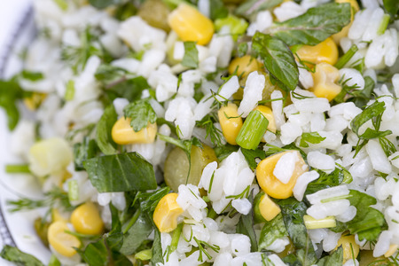 The vegetables rice food; chinesse rice pilafの写真素材