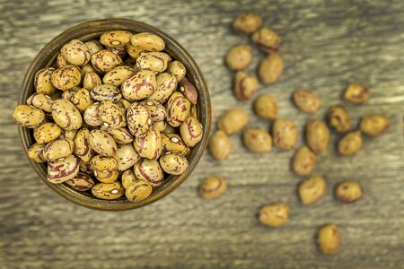 Legumes; dried roman beans. Dried pinto beans.