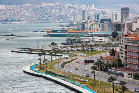Izmir / Turkey, February 14, 2019, Historical elevator (historical elevator), Kordonのeditorial素材