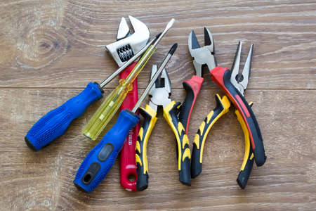 Set of tools, Many tools isolated on white background.