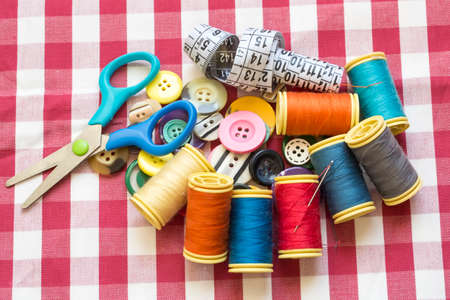 Sewing and repair of clothing as a hobby, tailor's desk