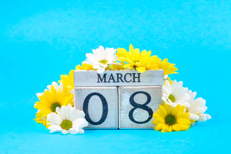 March 8th calendar, World of woman dayの写真素材