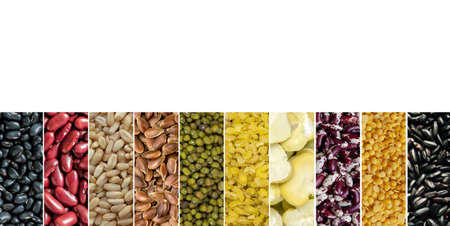 Legumes Natural Raw Mix Food Collage