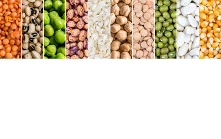 Legumes Natural Raw Mix Food Collageの写真素材