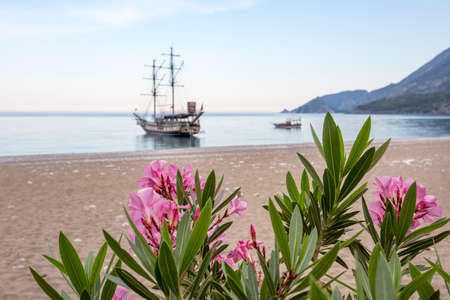 Antalya / Turkey, May 20, 2018, Cirali beach in Antalya.のeditorial素材