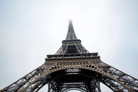 Eiffel tower in Paris. Travel concept photo.のeditorial素材