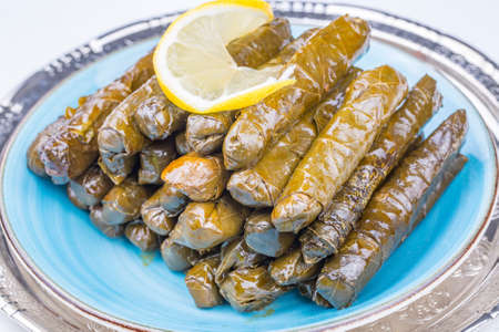 Traditional delicious Turkish foods; stuffed leaves