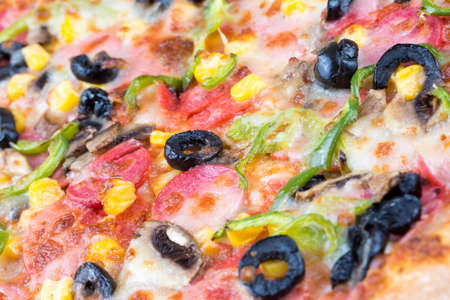 Pizza pepperoni. This picture is perfect for you to design your restaurant menus.の写真素材