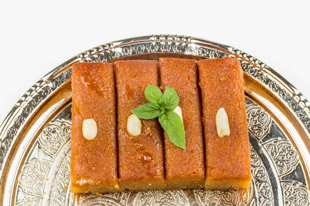 Turkish Dessert Sambali or Damascus Dessert (Sam Tatlisi)