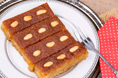 Turkish Dessert Sambali or Damascus Dessert (Sam Tatlisi)