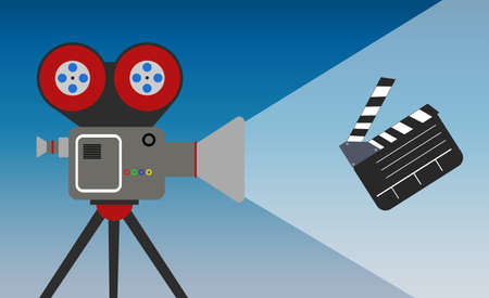 Cinema movie concept cartoon illustration creative designの写真素材