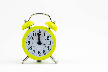 Alarm clocks isolated on the white background.の写真素材
