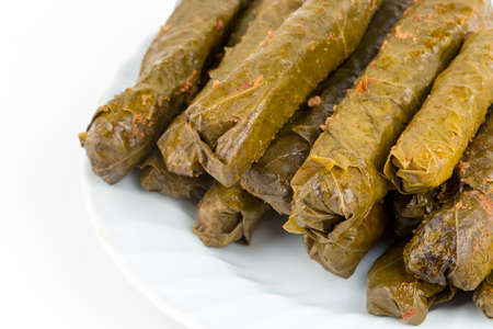 Traditional delicious Turkish foods; stuffed leaves