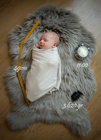 Izmir / Turkey, May 22, 2018, Newborn happy baby photos conceptのeditorial素材