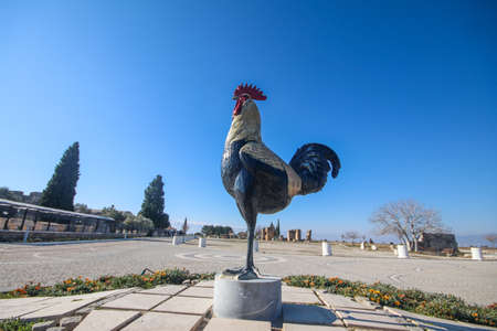 Rooster statue in the city of Cordoba, Andalusia, Spainの写真素材