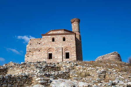 Ruins of the ancient city of Chersonesos, Sevastopol, Crimeaの写真素材