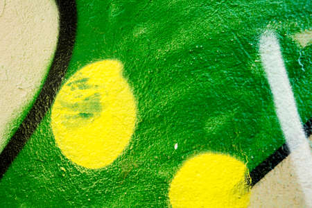 Colorful wall texture graffiti patern backgroundの写真素材