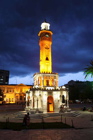 View of the Clock Tower in the center of Santiago de Compostela.の写真素材