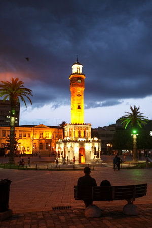 The Clock Tower of Lisbon, Portugal.の写真素材