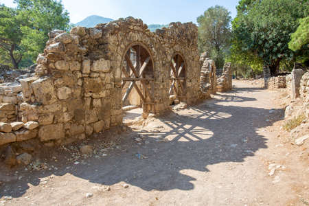The ruins of the ancient city of Chersonesos, Cyprusの写真素材