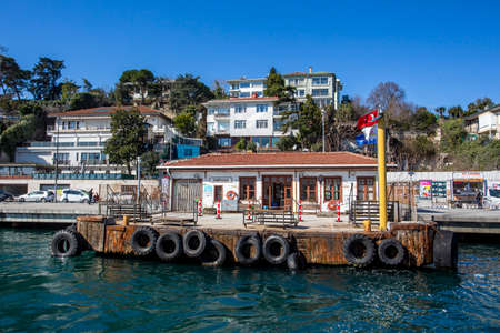 Bosphorus Strait in Istanbul, Turkeyの写真素材