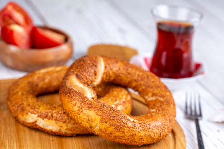Turkish bagel and Turkish tea