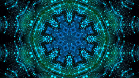 Abstract kaleidoscope background. Beautiful multicolor kaleidoscope texture. Unique kaleidoscope design.の写真素材