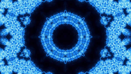 Abstract kaleidoscope background. Beautiful multicolor kaleidoscope texture. Unique kaleidoscope design.の写真素材