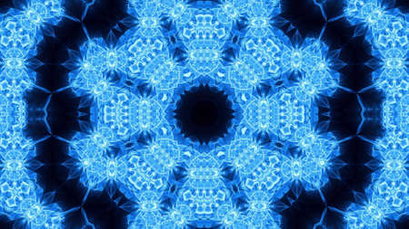 Abstract kaleidoscope background. Beautiful multicolor kaleidoscope texture. Unique kaleidoscope design.の写真素材