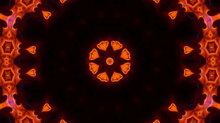 Abstract kaleidoscope background. Beautiful multicolor kaleidoscope texture. Unique kaleidoscope design.の写真素材
