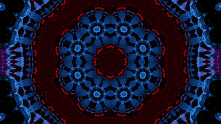 Abstract kaleidoscope background. Beautiful multicolor kaleidoscope texture. Unique kaleidoscope design.の写真素材