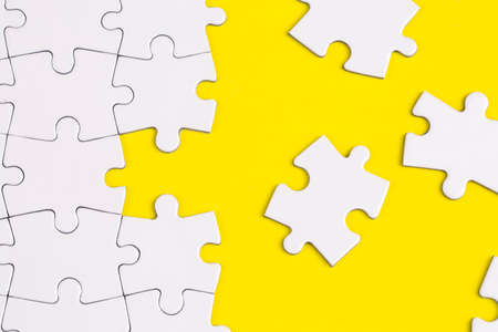 Pieces of a puzzle gameの写真素材