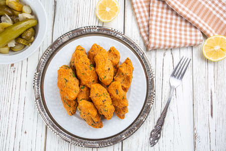 Mercimek Koftesi, Traditional Turkish Food with Bulgur and Lentil
