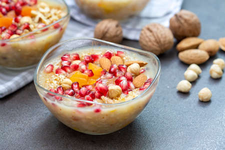 Traditional delicious Turkish dessert; Ashura (Asure)