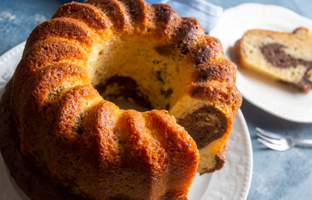 A deliciously looking cocoa cake