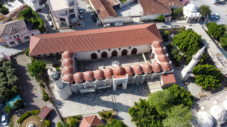 Tarsus - Turkey, April 21, 2024, Ulu Mosque and Kirkkasik Bedesteni - from the covered bazaar, Tarsus - Mersinの写真素材