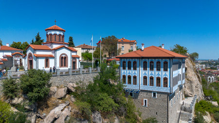 New orthodoxic church, The old town in Plovdiv., Bulgariaのeditorial素材
