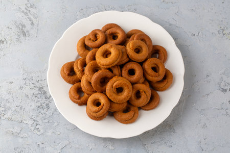 Greek moustokouloura cookies (Grape must cookies with petimezi)