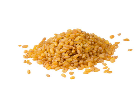 Raw wheat bulgur food textureの写真素材