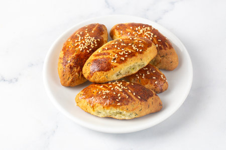 Turkish cuisine; Handmade Cheese Pastry (Turkish name; cheese pastry)