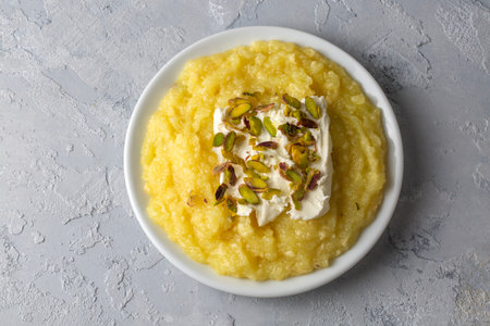 Turkish dessert; Cheese Halva Hosmerim