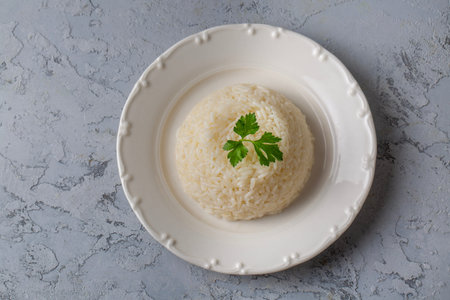 Rice pilaf made with jasmine riceの写真素材